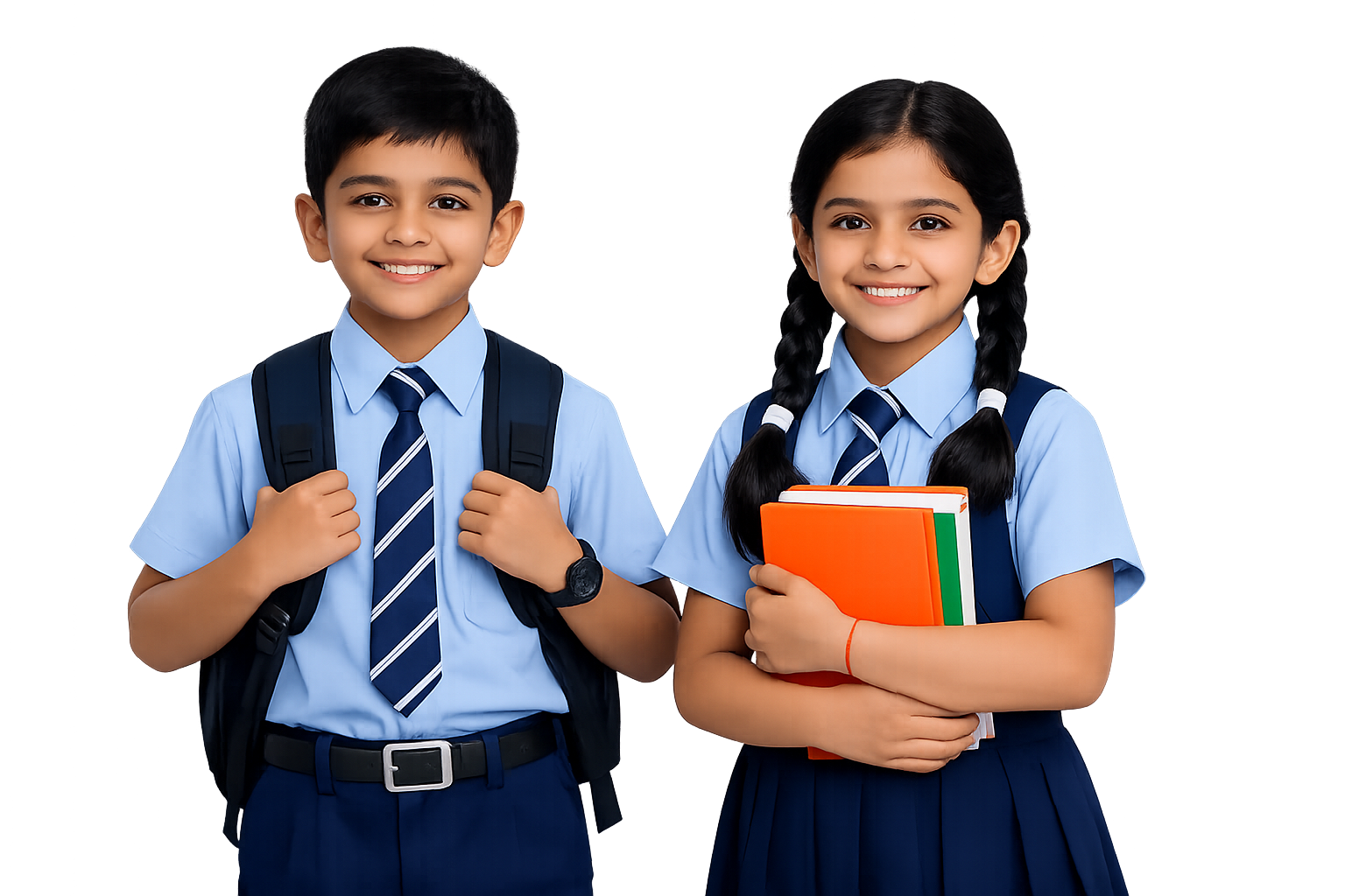 Happy students at Shri Ram Public School, Karahi, Agra